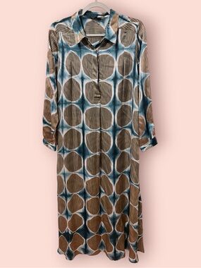 RAGA Printed Collared Shirt Dress